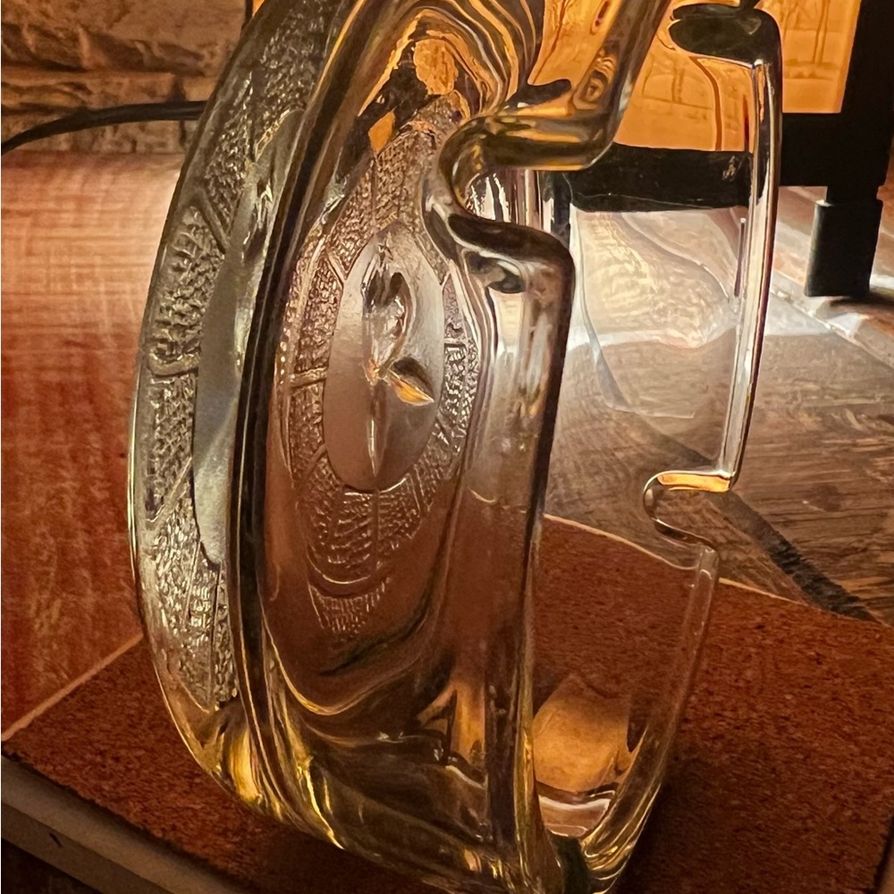 Vintage PLAYBOY CLUB Clear Glass Ashtray with Engraved PLAYBOY BUNNY - Picture 6 of 12
